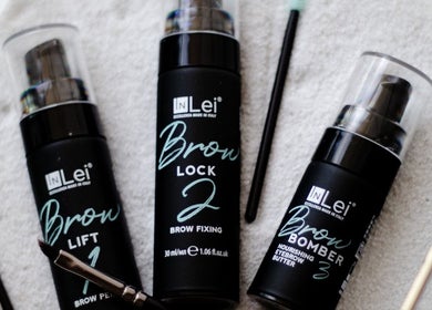 InLei brow products at QLTY ESTHETICS, Nanaimo, British Columbia, CA, showcasing beauty care essentials.