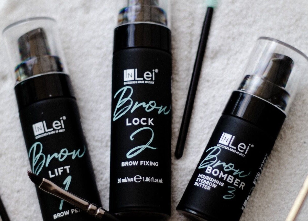 InLei brow products at QLTY ESTHETICS, Nanaimo, British Columbia, CA, enhancing beauty services.