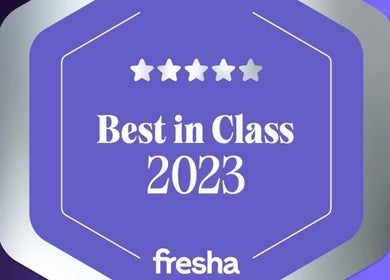 Best in Class 2023 award badge for Emily House Nail on Dundas, Toronto, Ontario, CA.