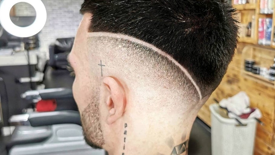 Detailed view of a trendy fade cut at Xtreme Barber Brothers, Ypsonas, Lemesos, CY.