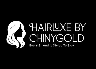 HairLuxe by Chinygold logo with text 'Every Strand Is Styled To Slay' in Leeds, England, GB.