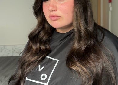 Stylish wavy hairstyle by Colbydoeshair @ Salon Twenty Two, Darlington, England, GB.