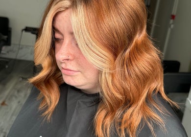 Golden waves hairstyle at Colbydoeshair @ Salon Twenty Two, Darlington, England, GB.