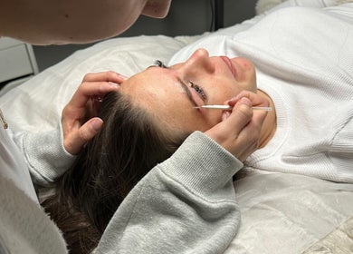 Eyebrow treatment at Arched Oasis, Melbourne, Victoria, AU, highlighting precise care and expert service.