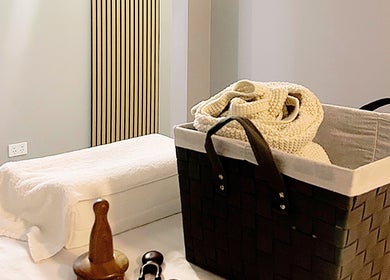 Opulence Serenity spa room with elegant decor in Subiaco, Western Australia, AU, showcasing luxurious towels.