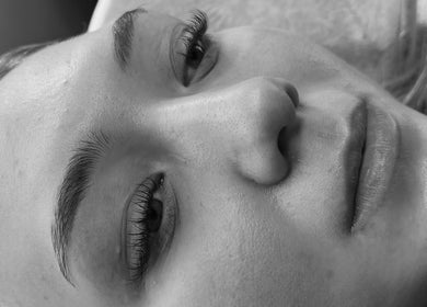 Close-up of lash extensions at Wispy Mink Lash Studio, Pretoria, Gauteng, ZA, showcasing detailed lash work.