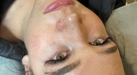 Close-up of eyelash extensions at Wispy Mink Lash Studio, Pretoria, Gauteng, ZA.