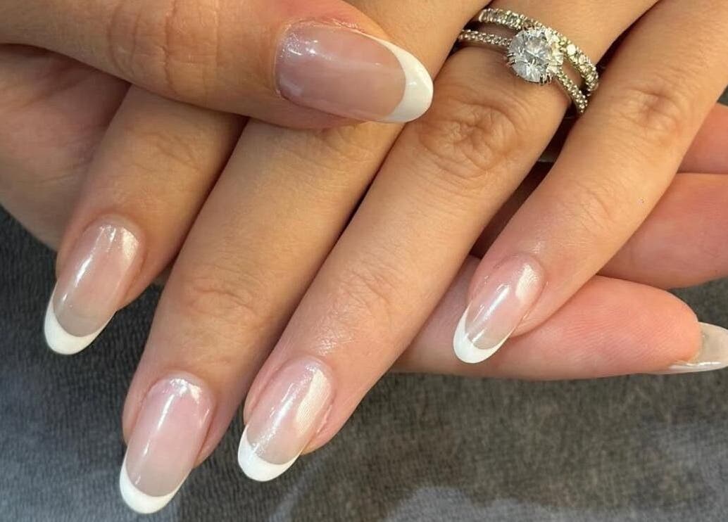 Elegant French manicure at Scarlett Nails Studio, Dee Why, New South Wales, AU, showcasing pristine artistry.