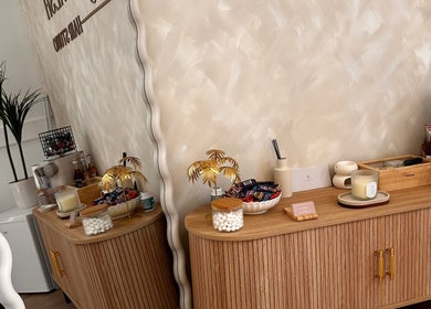 Chic interior of Kelseigh Walsh Hair - Studio in Anstey, England, GB showcasing a stylish setup.