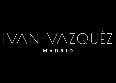 Logo de Ivan Vázquez hair en Madrid, Comunidad De Madrid, ES sobre fondo negro.