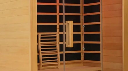 Relax in the cozy sauna at DRIP DEN, Hobart, Tasmania, AU. Perfect for wellness sessions.