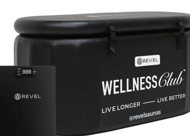 Revel Wellness sauna at DRIP DEN, Hobart, Tasmania, AU. Enhance well-being with premium relaxation.