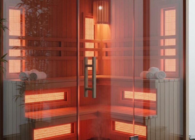 Luxurious infrared sauna at DRIP DEN in Hobart, Tasmania, AU, offering ultimate relaxation and wellness.