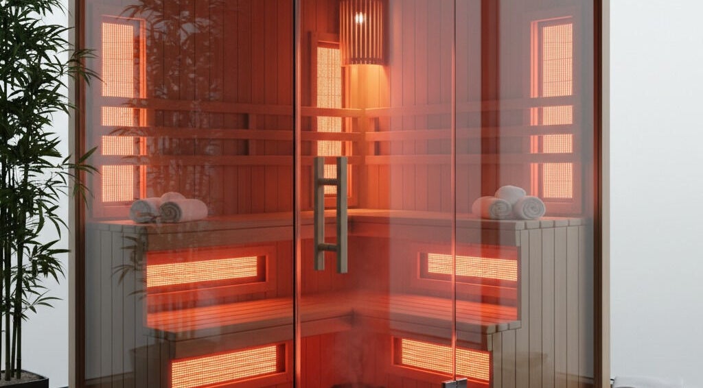 Luxurious infrared sauna at DRIP DEN in Hobart, Tasmania, AU, offering ultimate relaxation and wellness.