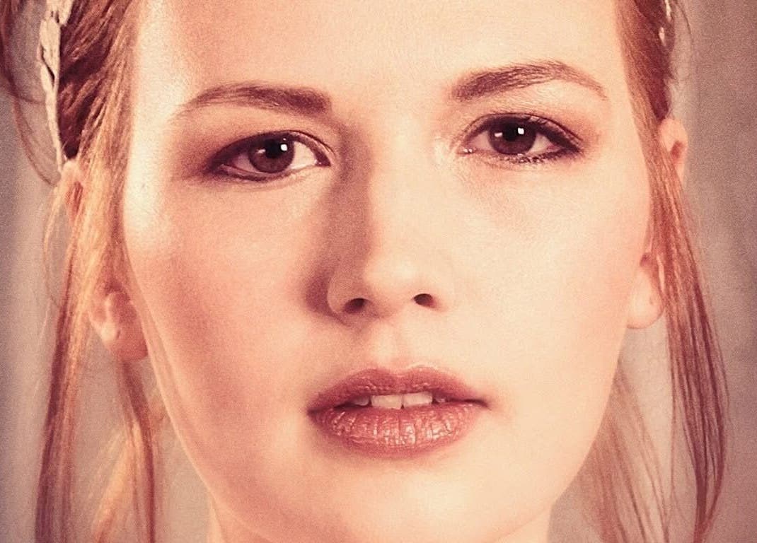Young woman with styled hair at Kelly Hair Studio inside Green Cactus cafe, London, England, GB.