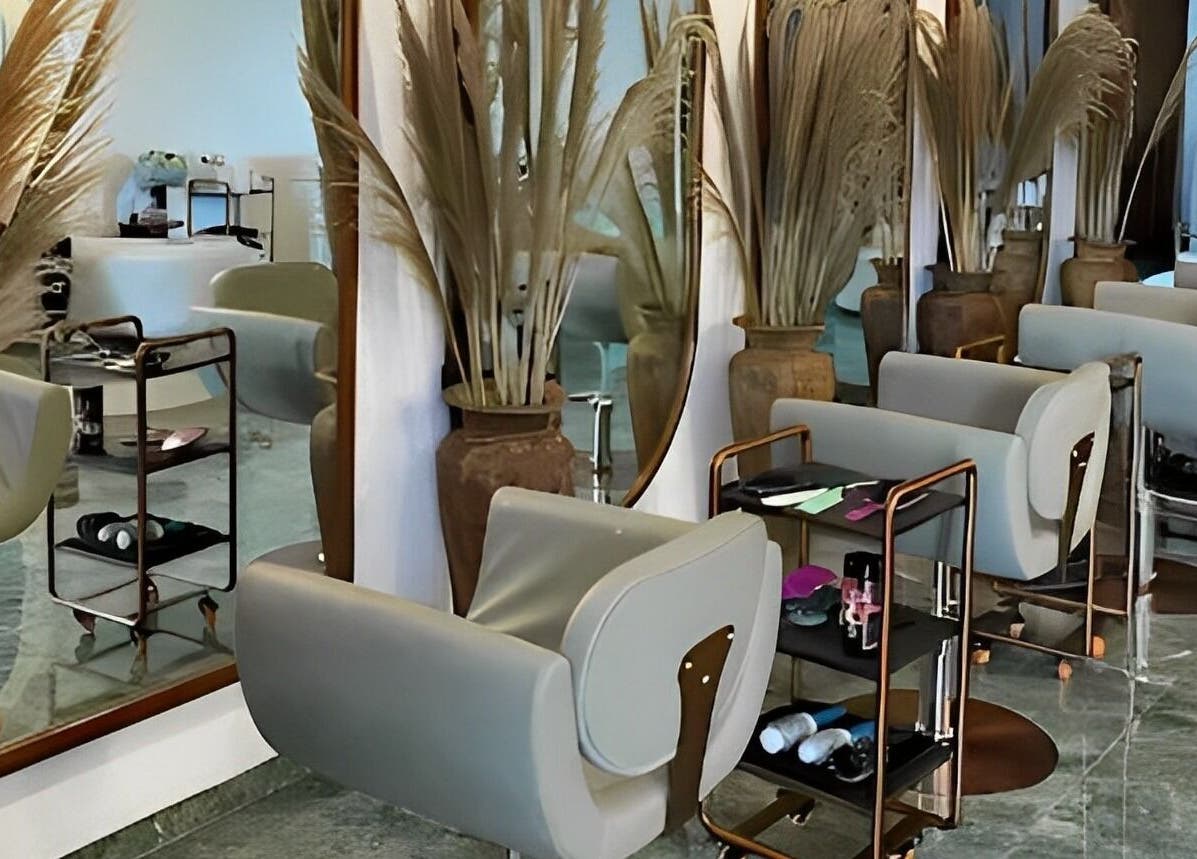 Elegant salon seating at Shaz Salon Beauty Wellness in Bali, Bali, ID with chic decor and mirrors.