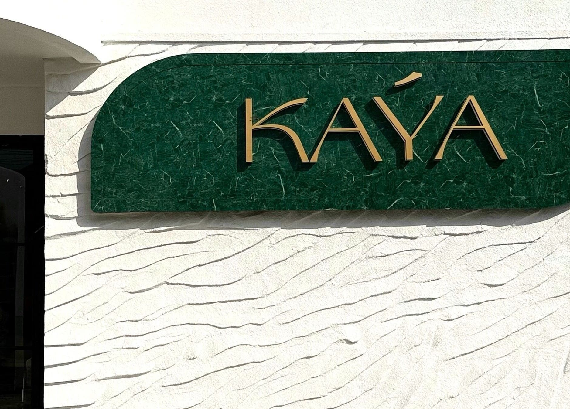 Shaz Salon Beauty Wellness entry sign with elegant green design, located in Bali, Bali, ID.