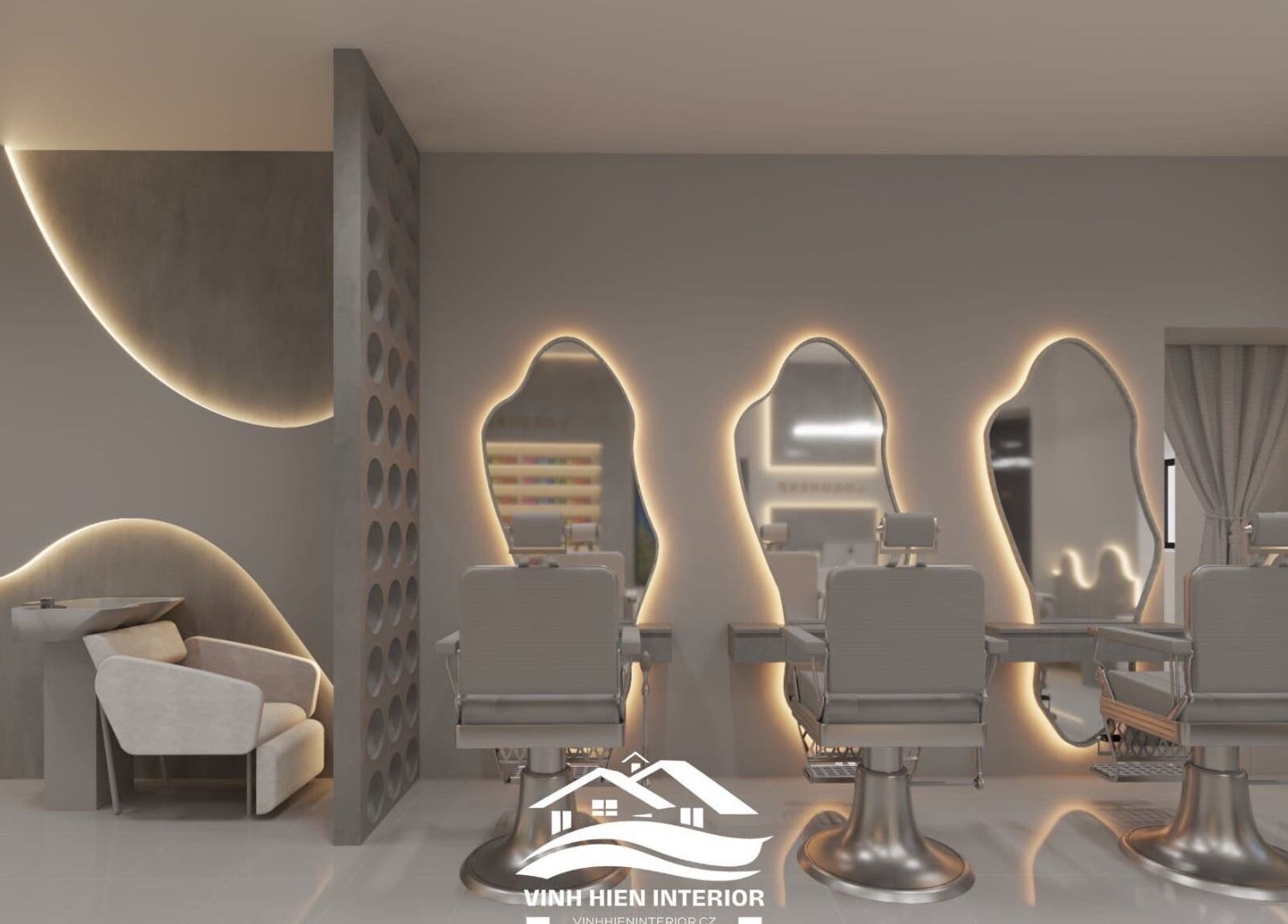 Không gian làm đẹp hiện đại tại LA Studio Kladno, Kladno, Středočeský Kraj, CZ với thiết kế nội thất độc đáo.