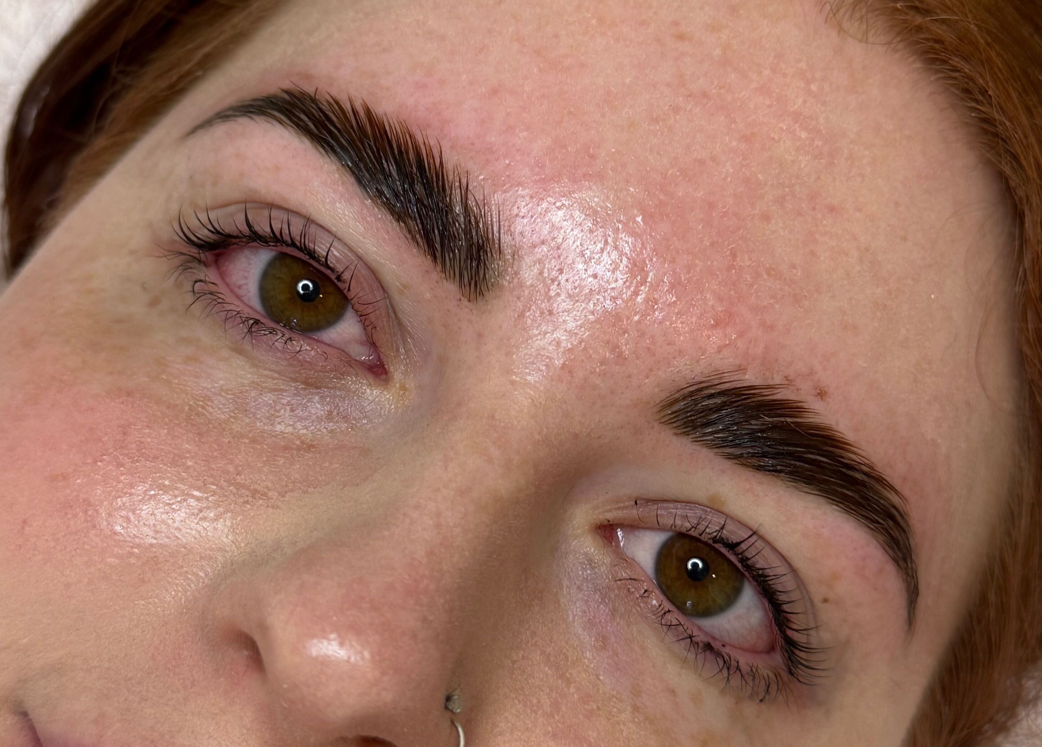 Close-up of well-groomed eyebrows at LaDiDarling, Melbourne, Victoria, AU. Experience expert brow shaping.