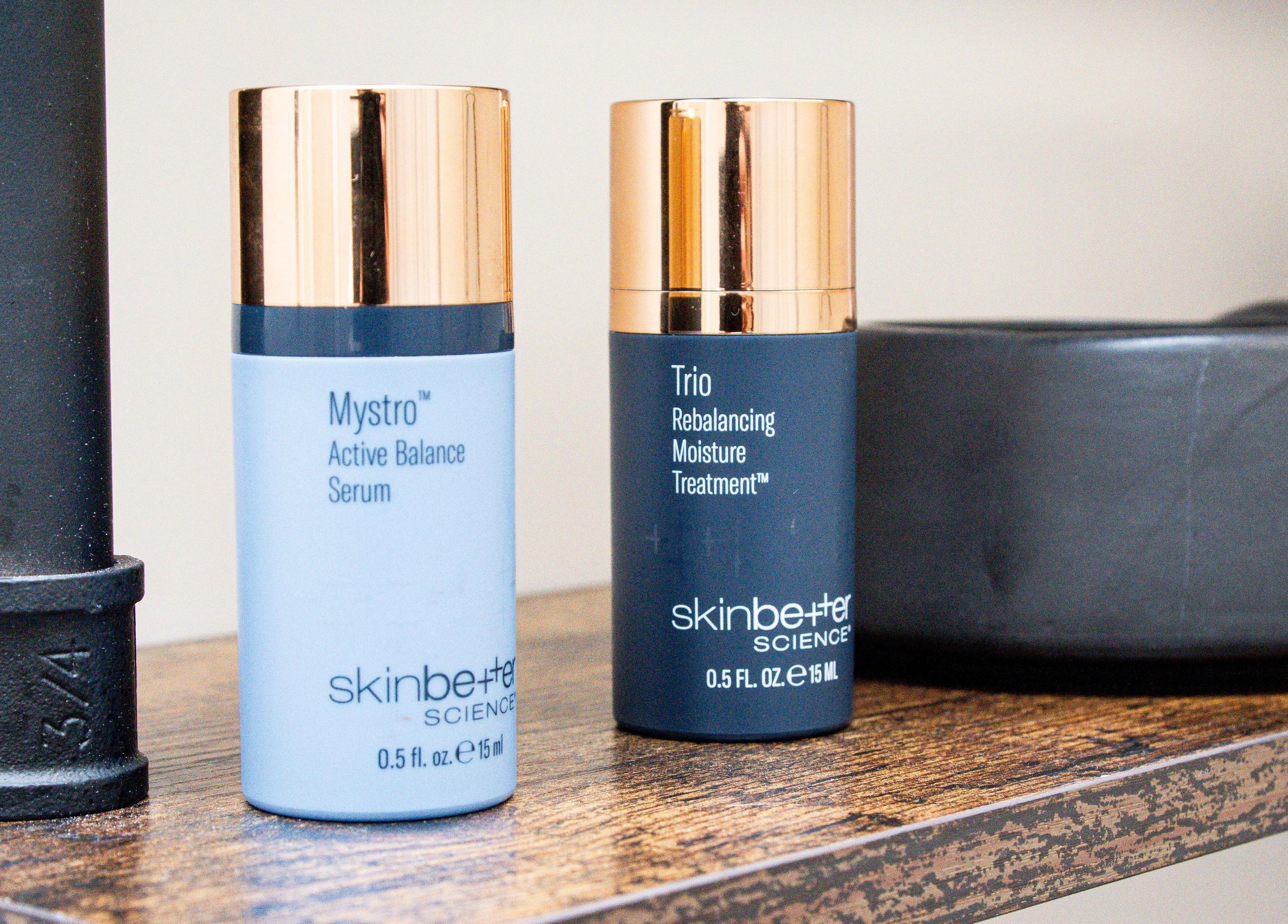 Skin Orchid's premium serums displayed on a shelf, London, England, GB.