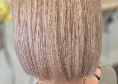 Silky bob haircut at Hair by Clementine, Rotorua, Bay Of Plenty Region, NZ, showcasing sleek and smooth styling.