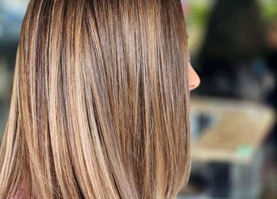 Sleek, straight hair styled at Hair by Clementine, Rotorua, Bay Of Plenty Region, NZ.