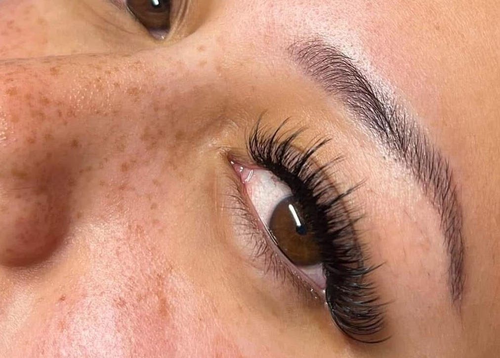 Close-up of eyelash extensions from Lash Studio By Jenny in Bertram, Western Australia, AU.