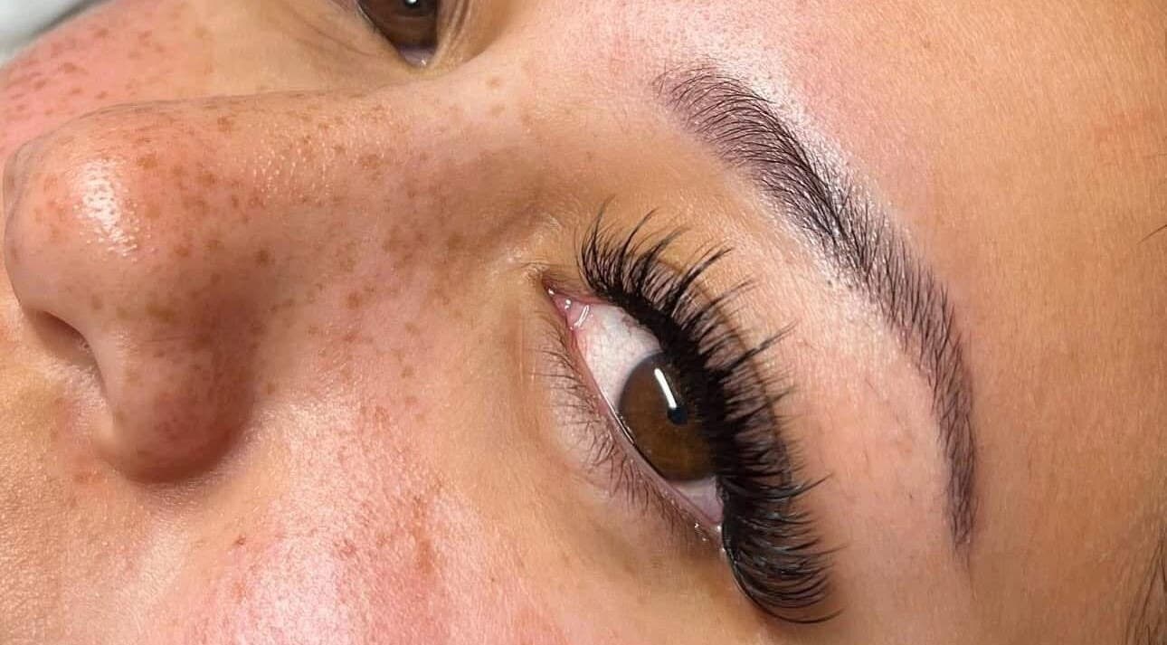 Close-up of eyelash extensions from Lash Studio By Jenny in Bertram, Western Australia, AU.