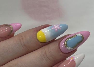 Vibrant nail art by By Kayleigh Marie, Gateshead, England, GB. Shows colorful, intricate designs.