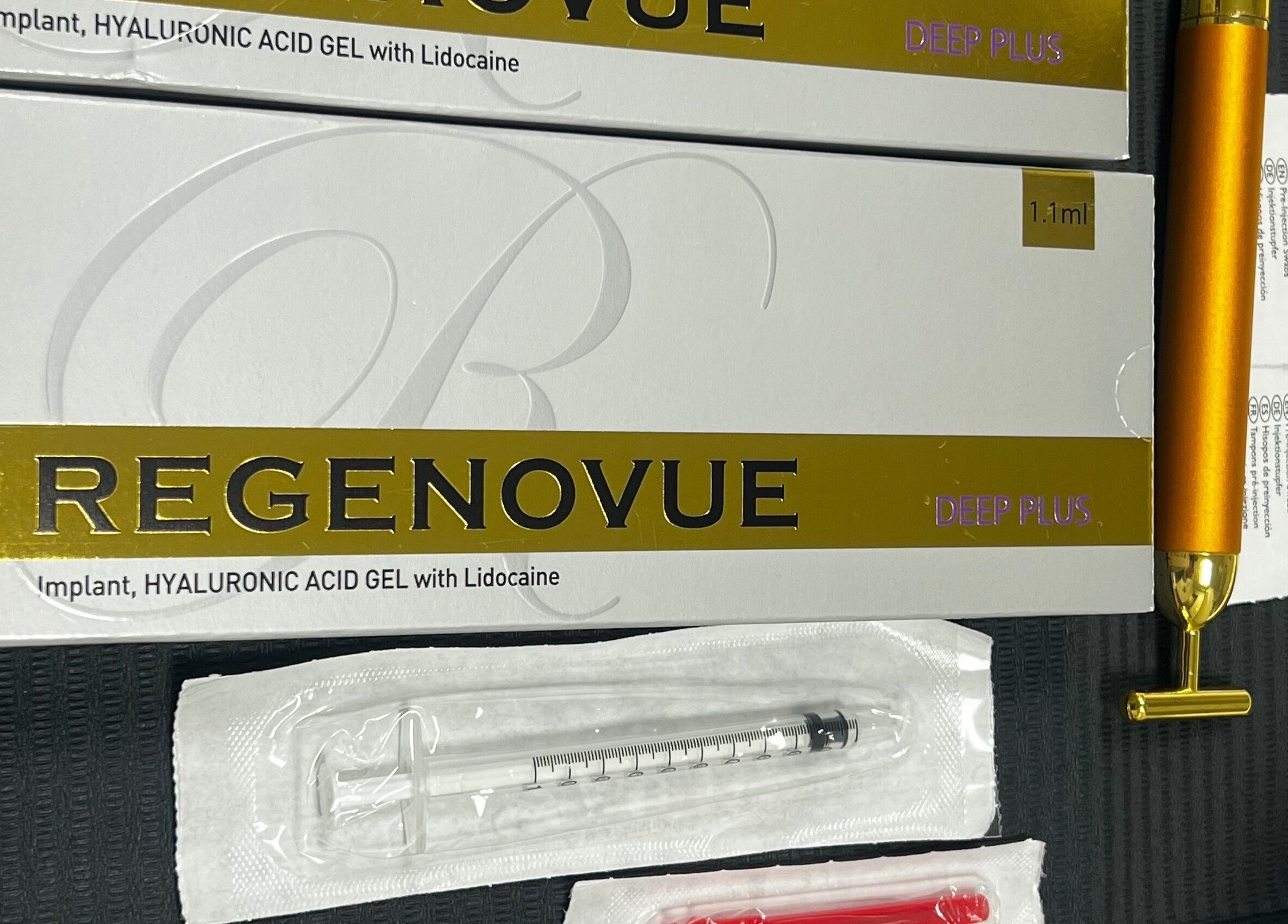 Regenovue filler and tools at Aesthetic by Sara Alves, Liverpool, England, GB offering advanced beauty treatments.