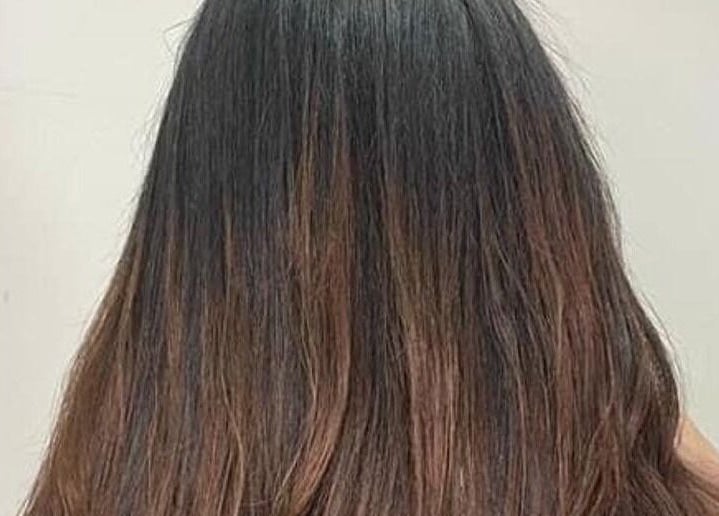 Silky brown hair styled at DK Salon in Kuala Lumpur, Wilayah Persekutuan Kuala Lumpur, MY.