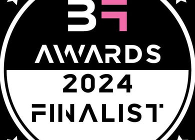 Odznaka finalisty 2024 dla Angell Beauty w Radcliffe, Anglia, GB.