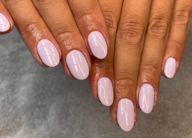Fresh lilac manicure at Hannah - Beauty Studio, Birkenhead, England, GB. Perfect for a modern and chic look.