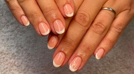 Elegant French manicure at Hannah - Beauty Studio in Birkenhead, England, GB.