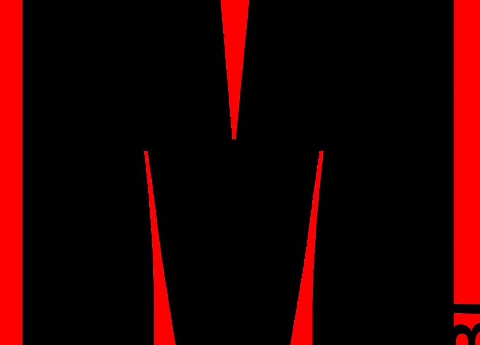 Abstract red and black geometric design at MUSUBI Lab, Amsterdam, Noord-Holland, NL.