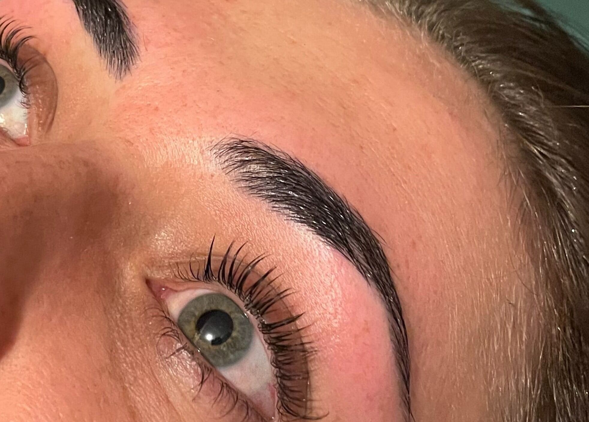 Close-up of expertly styled eyebrows at Possession Beauty, Thirroul, New South Wales, AU.