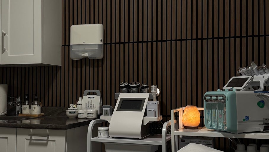 Advanced skincare equipment at MaryAest, Kelowna, British Columbia, CA, featuring modern treatment devices.