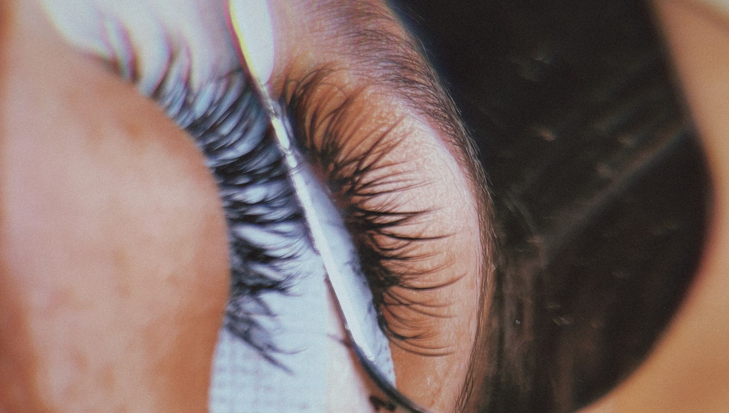 Close-up of eyelash extension at Jane Doe Beauty located in Pretoria, Gauteng, ZA, showcasing precision craftsmanship.