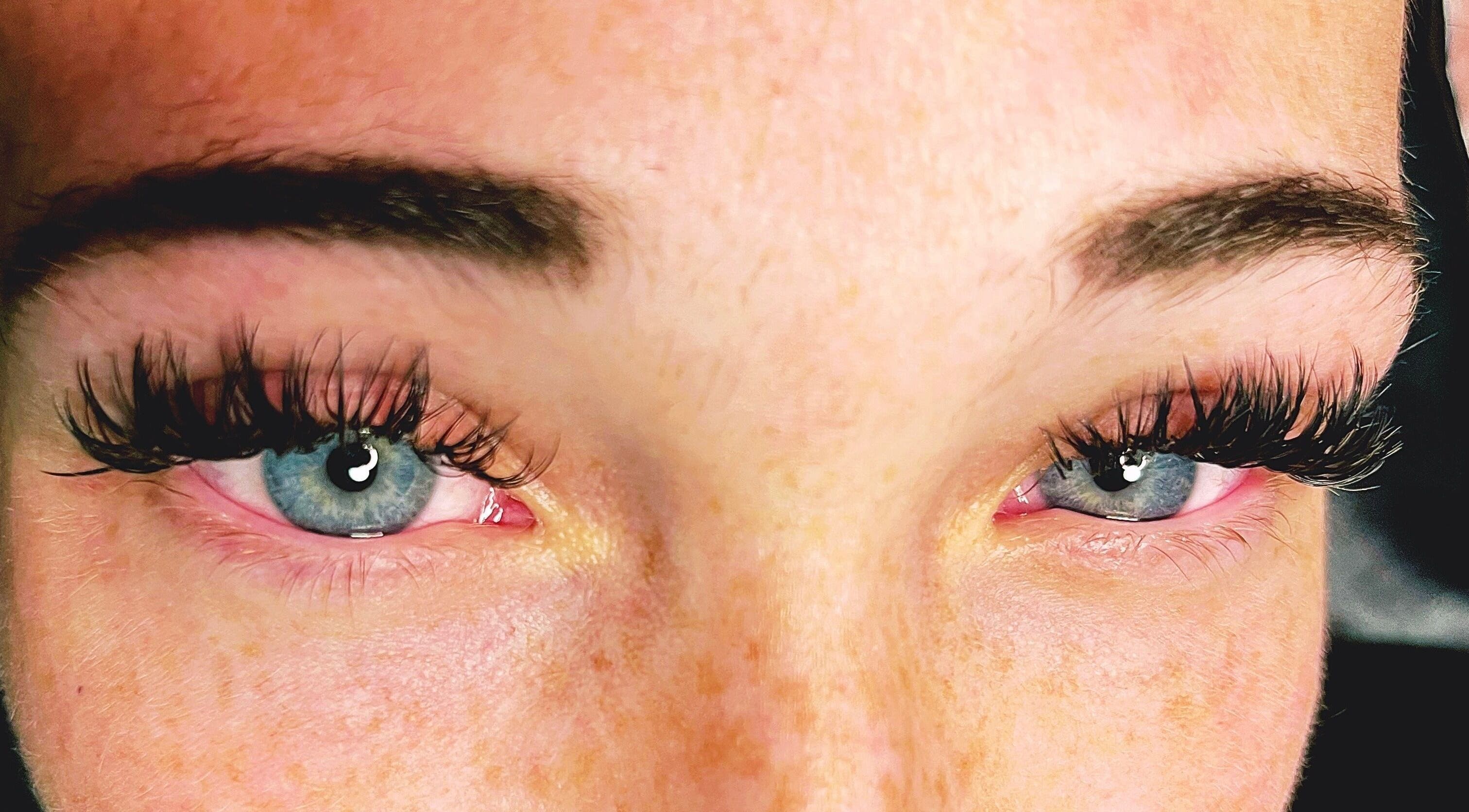 Beautifully enhanced eyelashes showcased at Jane Doe Beauty, Pretoria, Gauteng, ZA. Perfect for a stunning look.