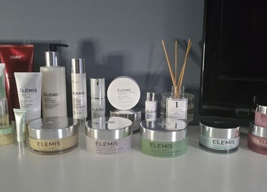 Diverse skincare products neatly arranged at Loveli, Grangemouth, Scotland, GB. Enhance your beauty routine.