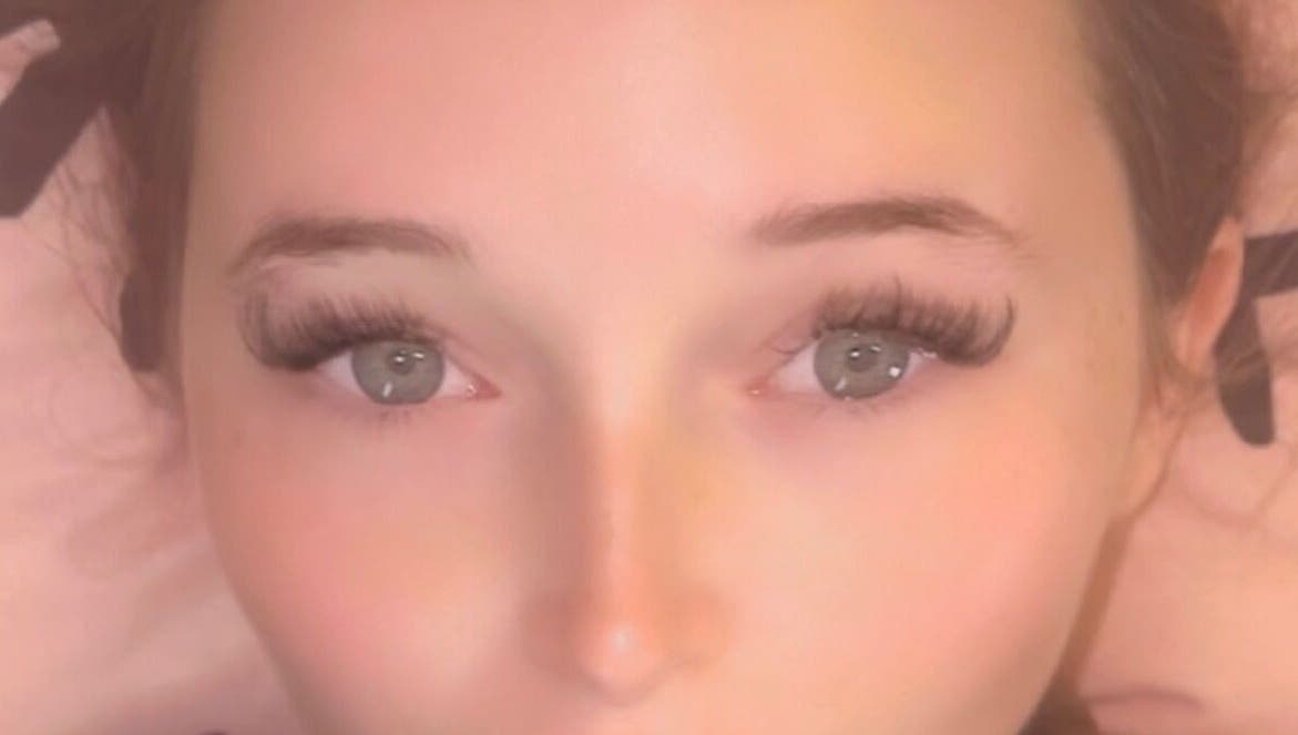 Close-up of elegant eyelash extensions at Better u lash, Moore, Oklahoma, US.