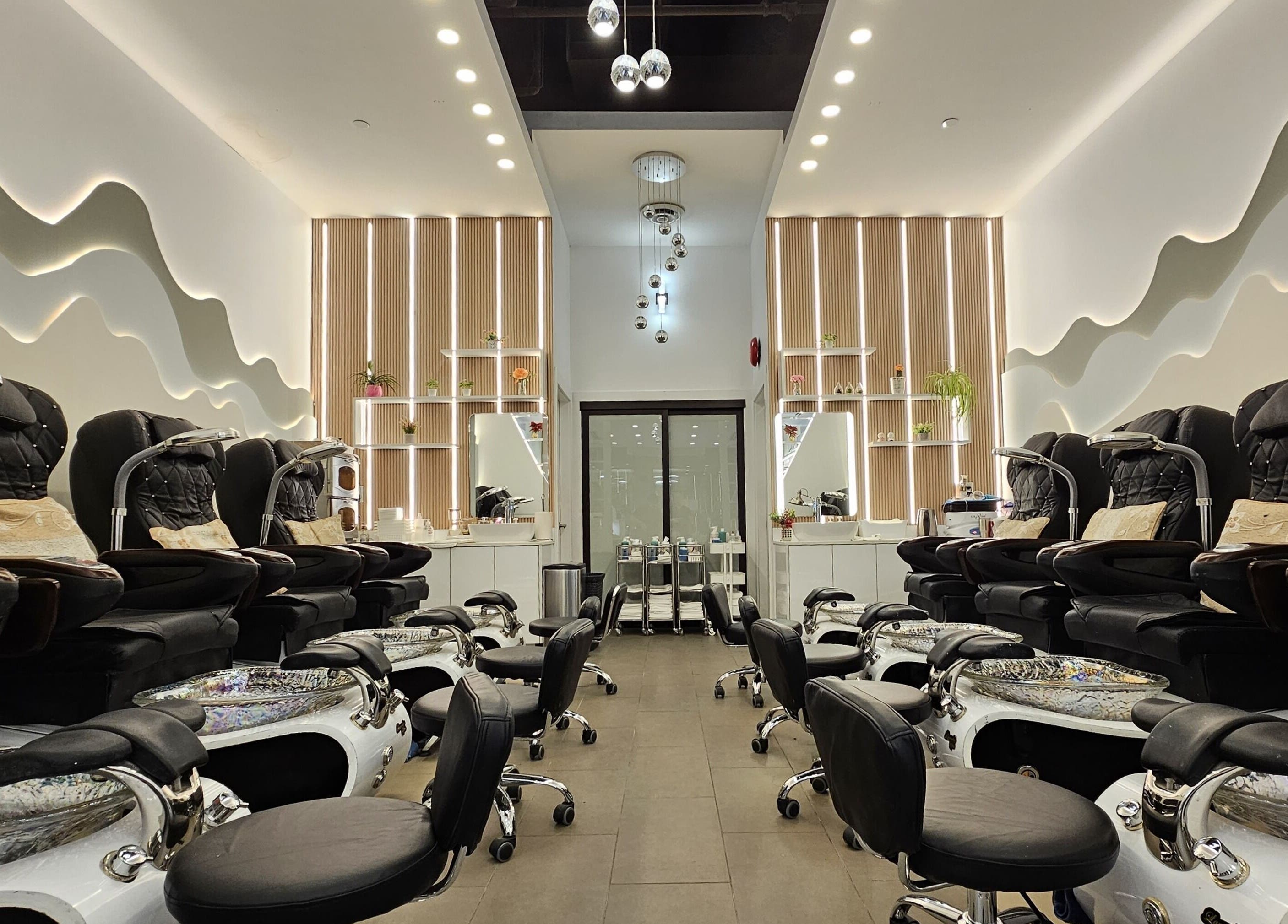 Luxurious pedicure chairs at All Season Nails, West Vancouver, British Columbia, CA.