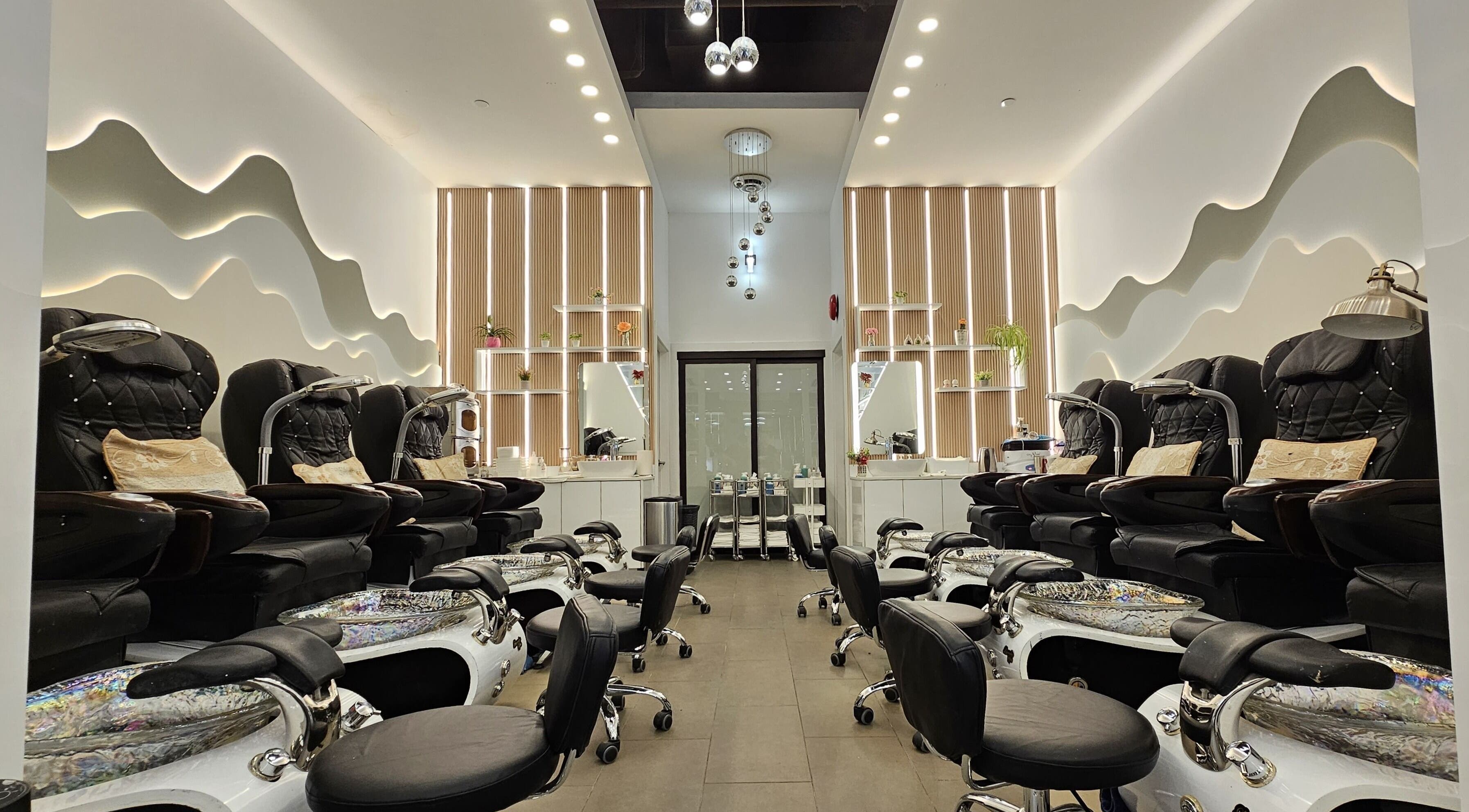 Luxurious pedicure chairs at All Season Nails, West Vancouver, British Columbia, CA.