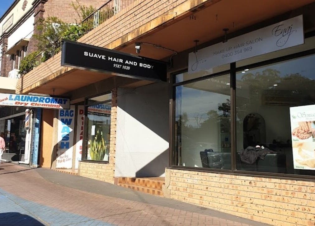 Exterior of @Luxe Looks By Maria in Allawah, New South Wales, AU showcasing salon and surrounding shops.