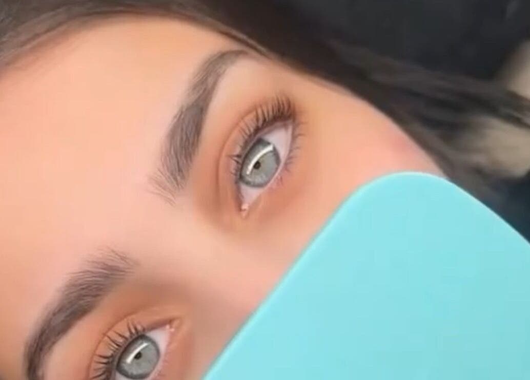 Close-up of freshly styled eyelashes at @Luxe Looks By Maria, Allawah, New South Wales, AU.