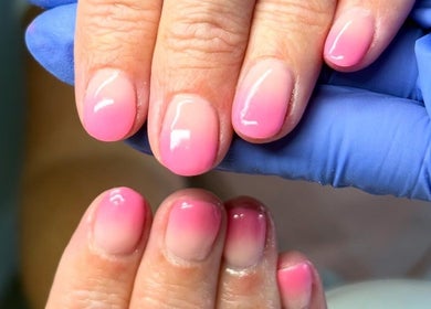 Elegant pink ombre nails by The Gloss Lab - nails by Claudia in Cannock, England, GB.