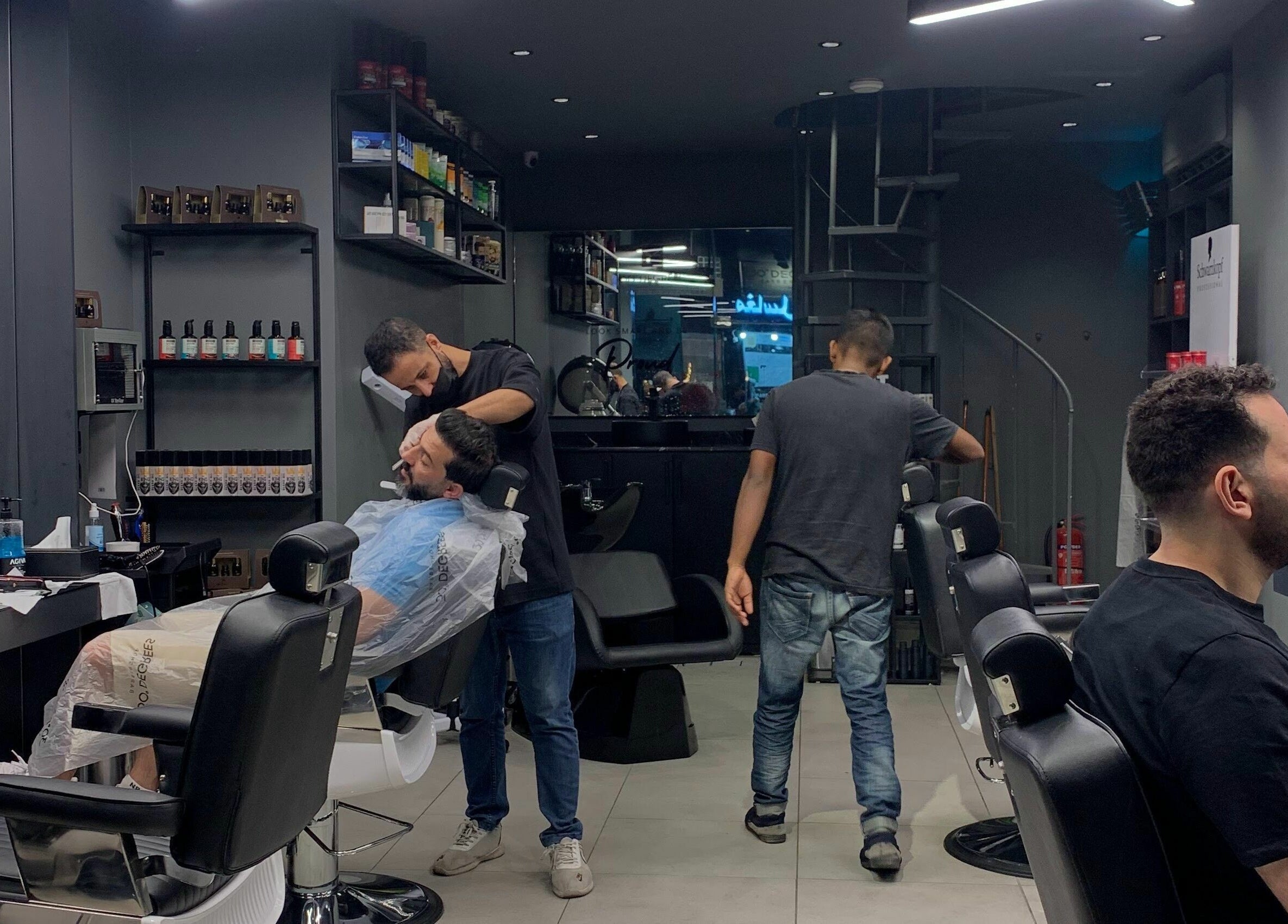 Relaxing haircut at Al Khobar 30 Degrees Barbershop | Olaya Branch, Al Khobar, Eastern Province, SA.