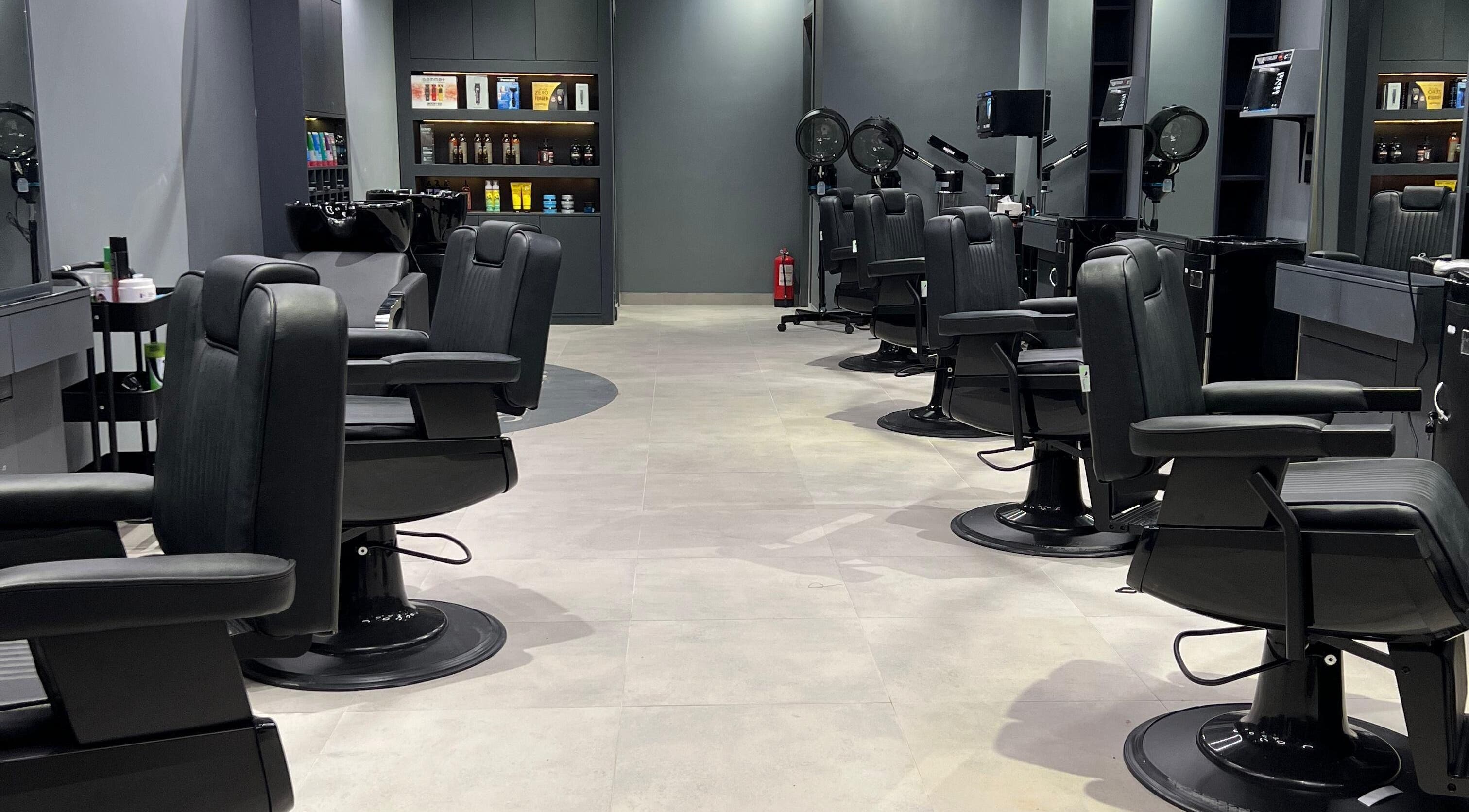 Sleek barber chairs at 30Degrees Qirawan, Riyadh, Riyadh Province, SA offer a modern grooming experience.