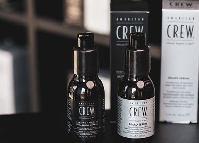 Shaving and beard serum by American Crew at ✂️ خدمه الحلاقة المنزلية – Home Services, Riyadh, Riyadh Province, SA.