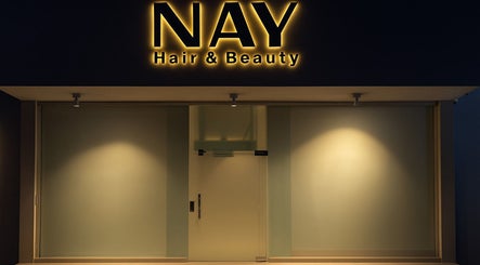 Entrance of NAY SALON in Riyadh, Riyadh Province, SA showcasing modern and elegant design.
